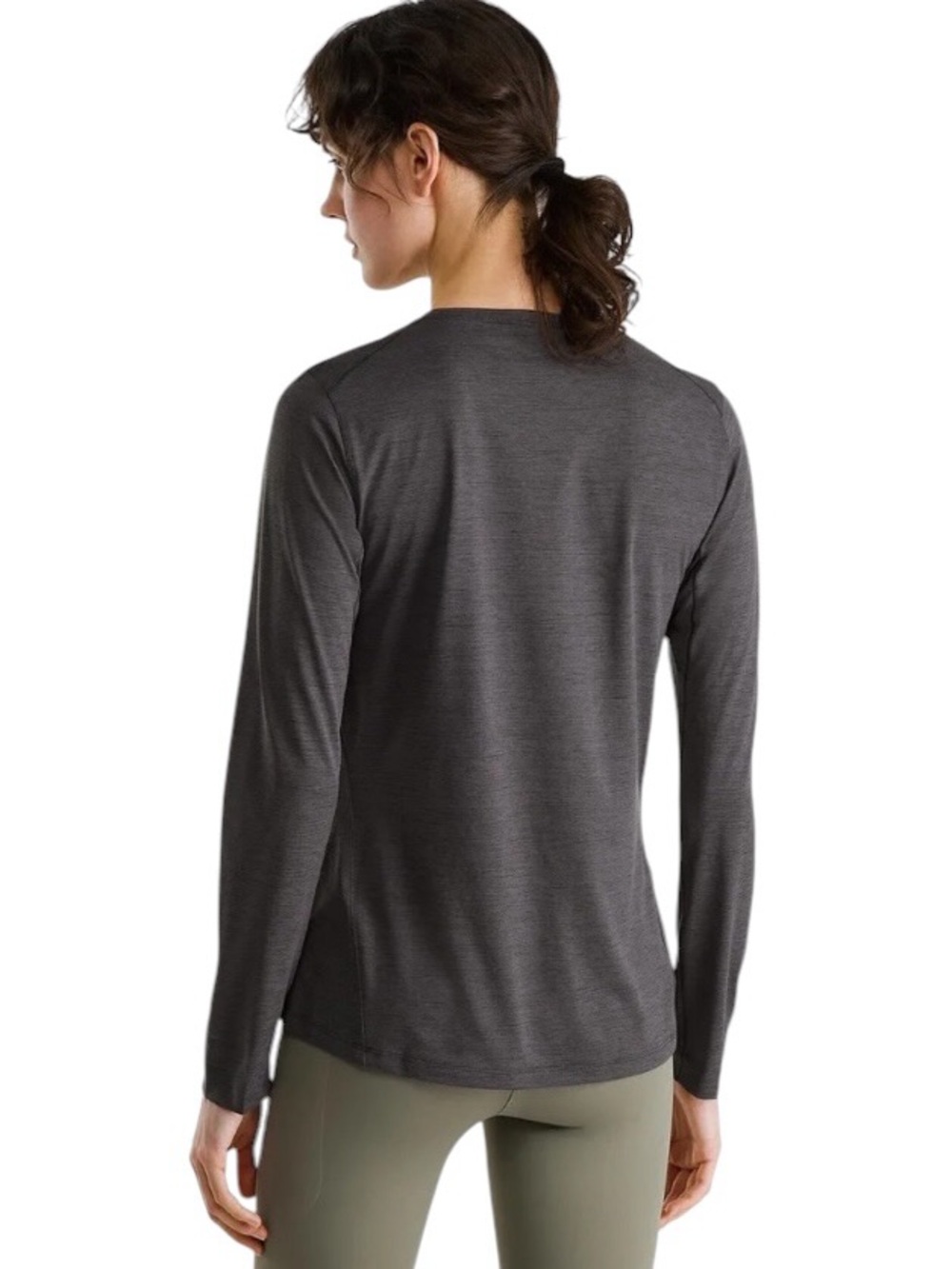 Arc'teryx Women's Taema Crew Neck Shirt UPF 50+ Gray Size M - Picture 2 of 10